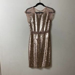 BCBGMaxAzria Pinkish/Peach Seqiun Mid Dress